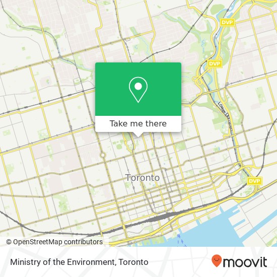 Ministry of the Environment map