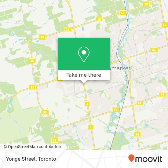 Yonge Street map