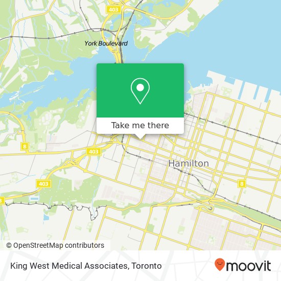 King West Medical Associates map