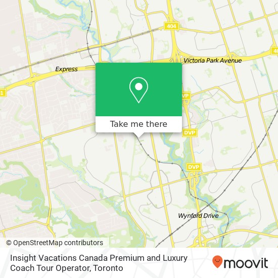 Insight Vacations Canada Premium and Luxury Coach Tour Operator map