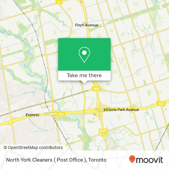 North York Cleaners ( Post Office ) map