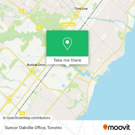 Suncor Oakville Office map