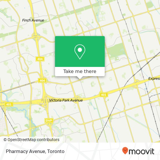Pharmacy Avenue map