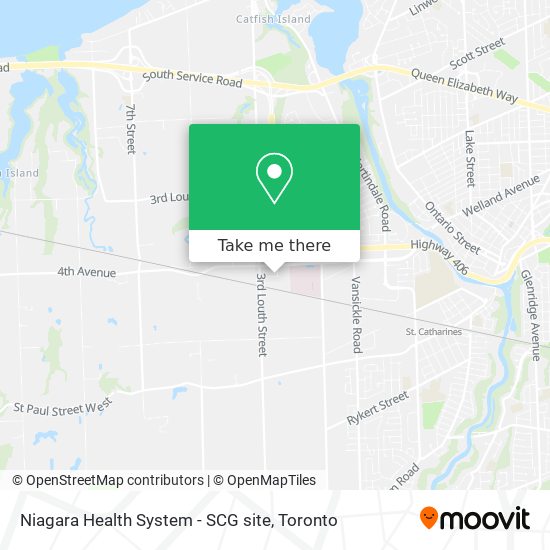 Niagara Health System - SCG site map