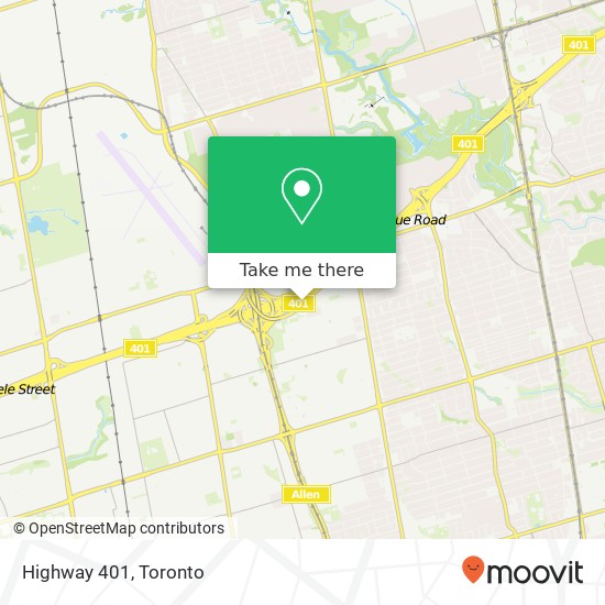 Highway 401 map