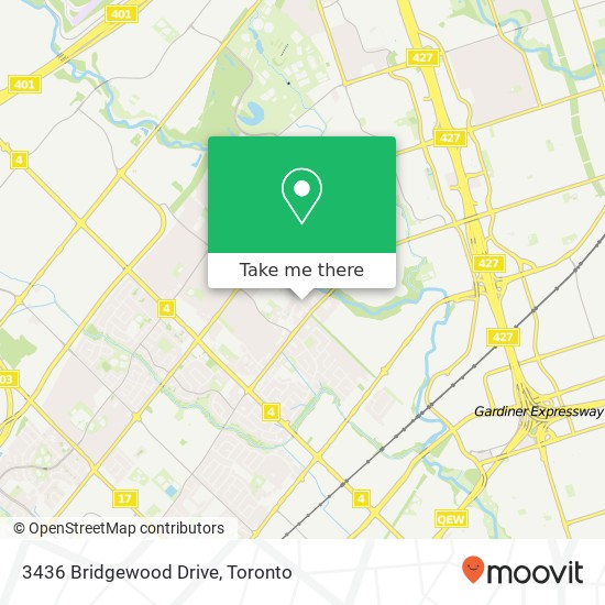3436 Bridgewood Drive map