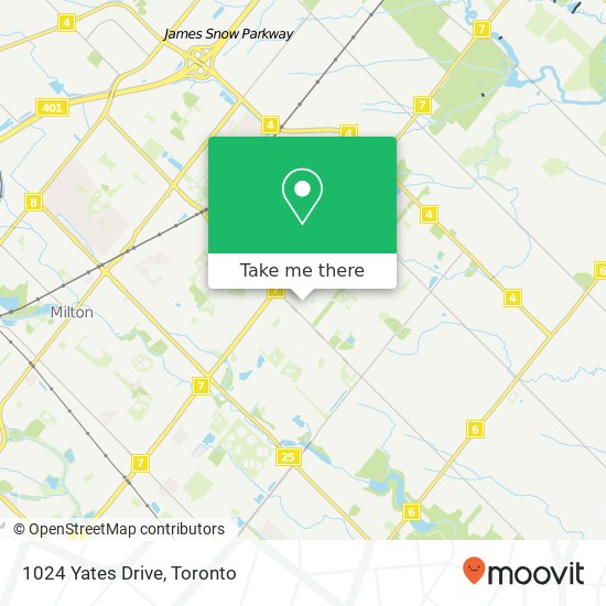1024 Yates Drive map