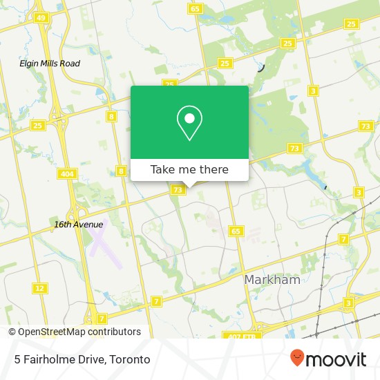 5 Fairholme Drive map