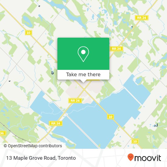 13 Maple Grove Road map