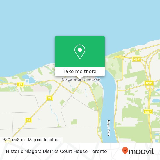 Historic Niagara District Court House map