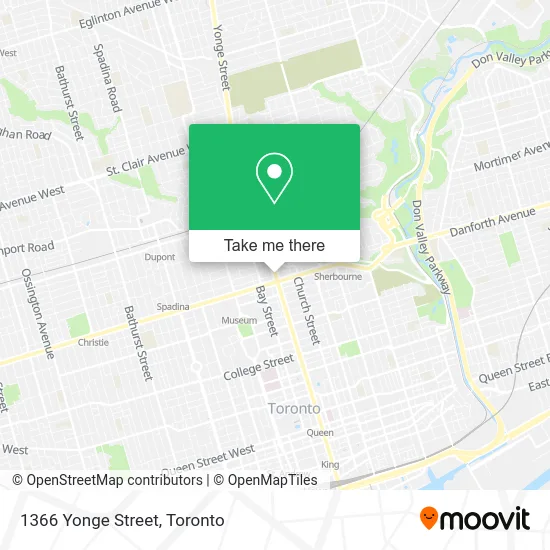 1366 Yonge Street map