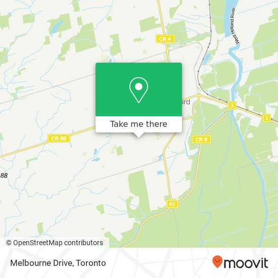 Melbourne Drive map