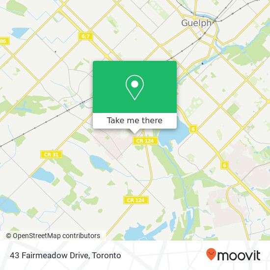 43 Fairmeadow Drive map