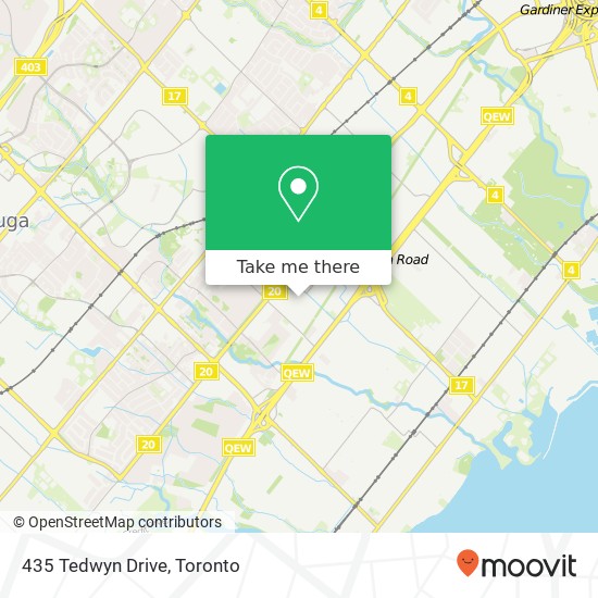435 Tedwyn Drive map
