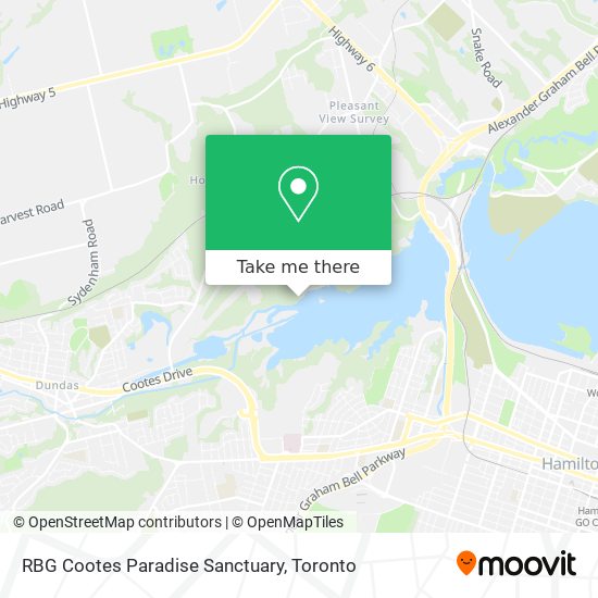 RBG Cootes Paradise Sanctuary map