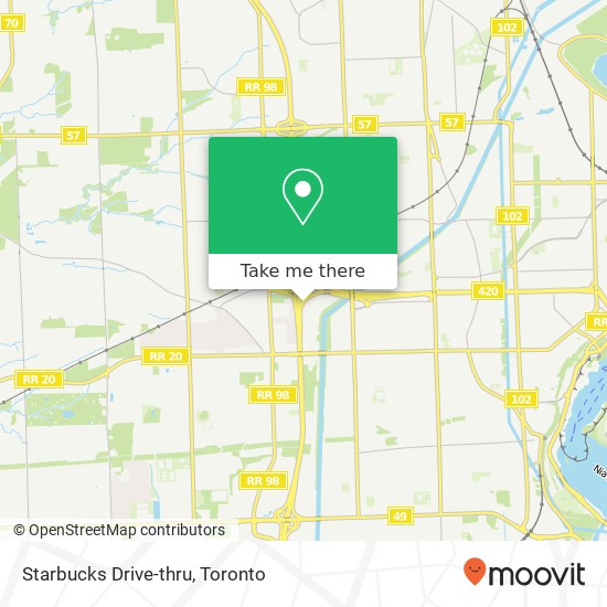 Starbucks Drive-thru map