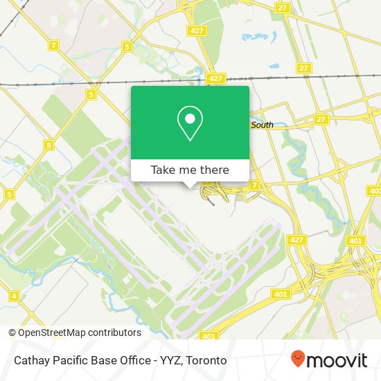Cathay Pacific Base Office - YYZ map