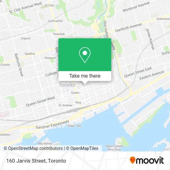 160 Jarvis Street map