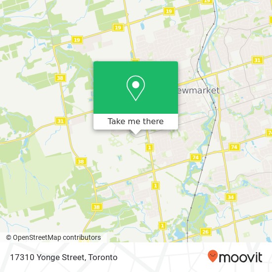 17310 Yonge Street map