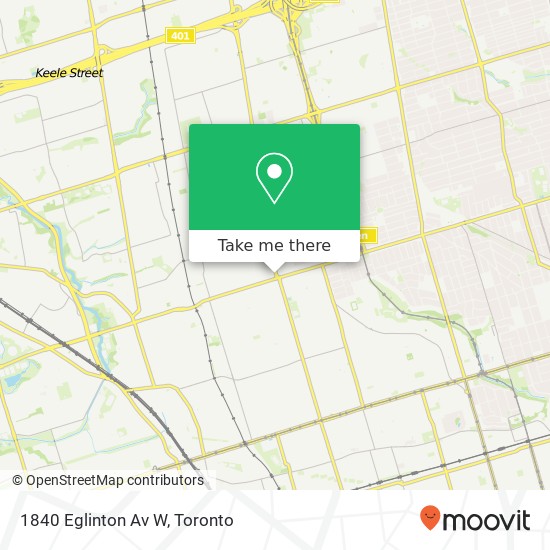 1840 Eglinton Av W map