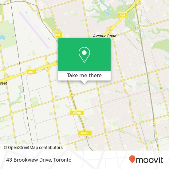43 Brookview Drive map