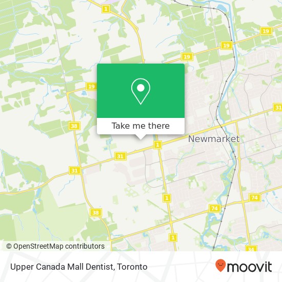 Upper Canada Mall Dentist map