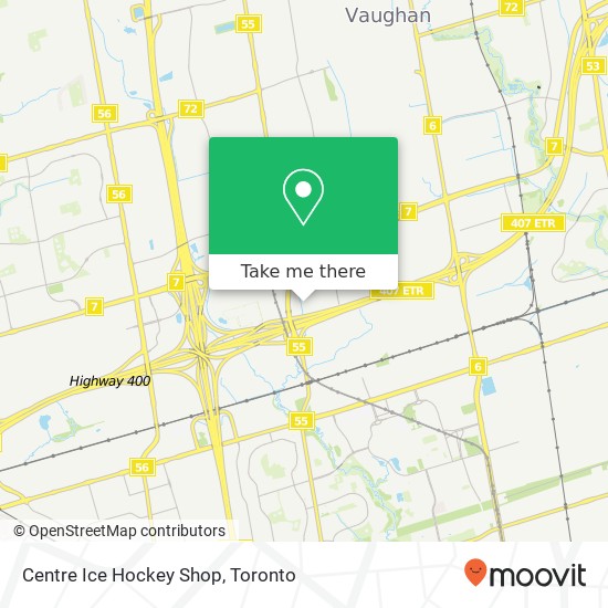 Centre Ice Hockey Shop map