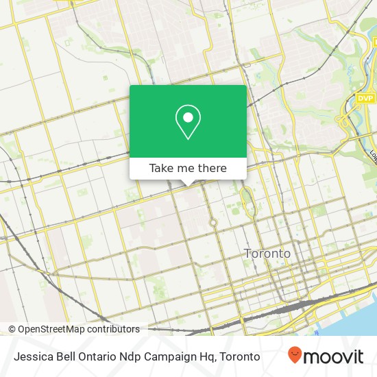Jessica Bell Ontario Ndp Campaign Hq map