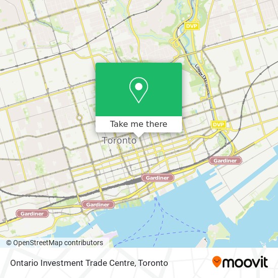 Ontario Investment Trade Centre map