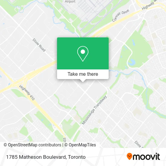 1785 Matheson Boulevard map