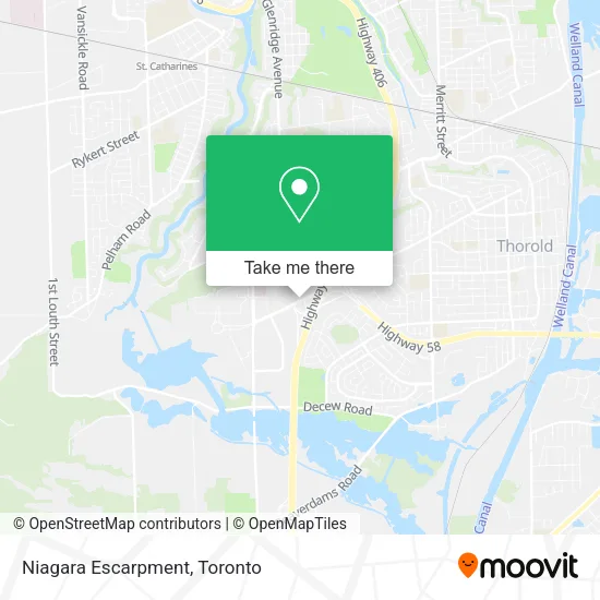 Niagara Escarpment map