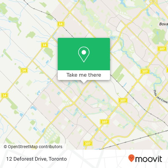 12 Deforest Drive map