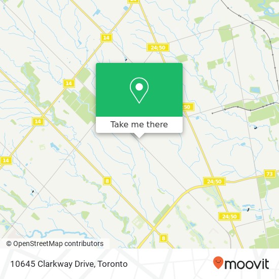 10645 Clarkway Drive map