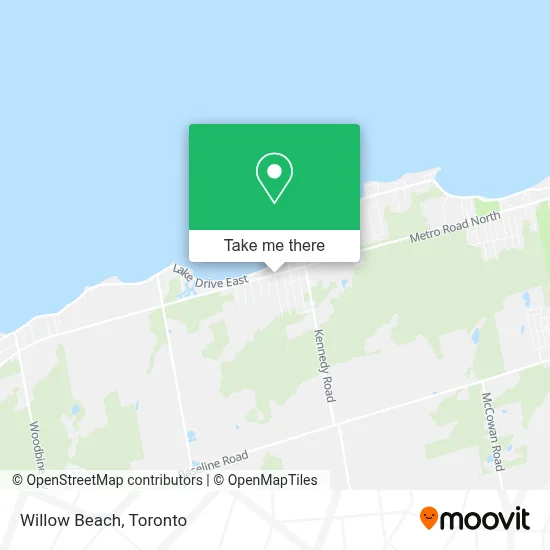 Willow Beach map