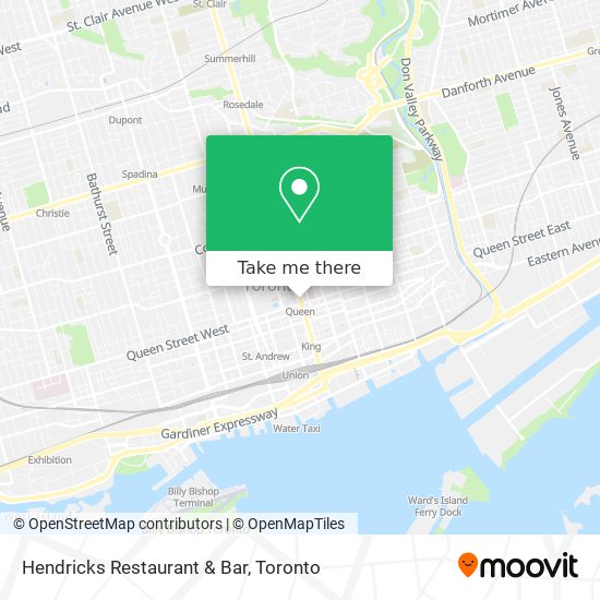 Hendricks Restaurant & Bar map