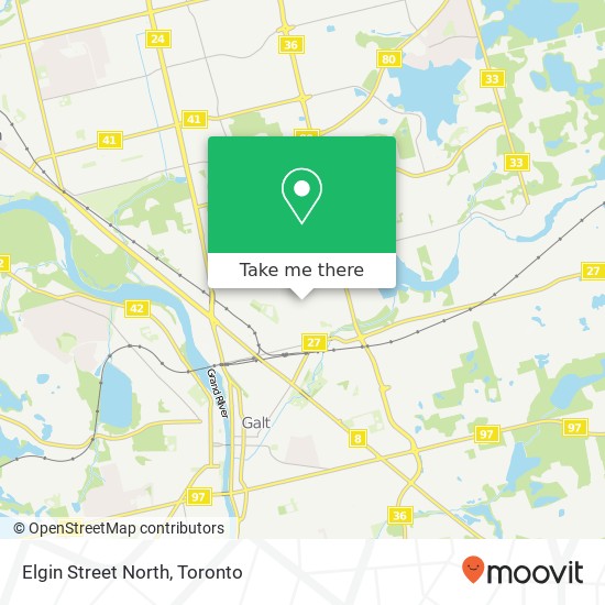 Elgin Street North map