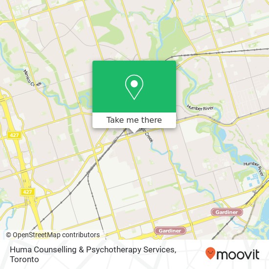 Huma Counselling & Psychotherapy Services map