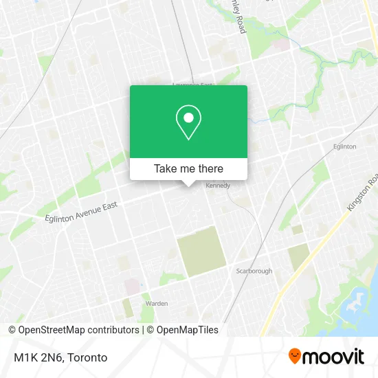 M1K 2N6 map