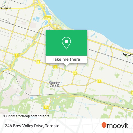 246 Bow Valley Drive map