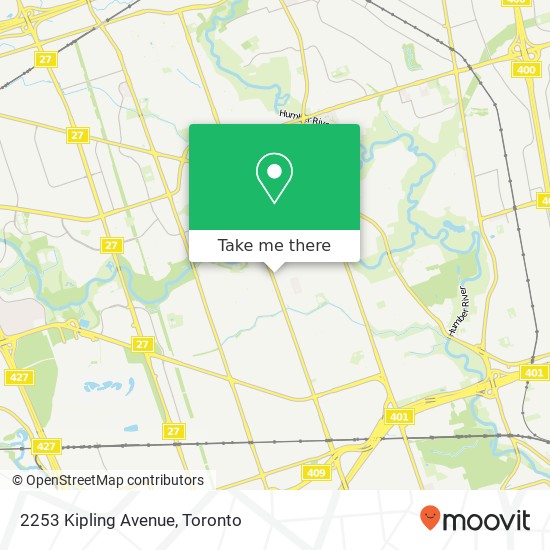 2253 Kipling Avenue map