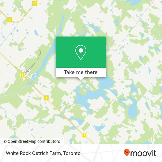 White Rock Ostrich Farm map