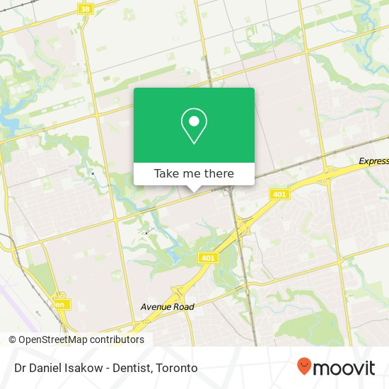 Dr Daniel Isakow - Dentist map