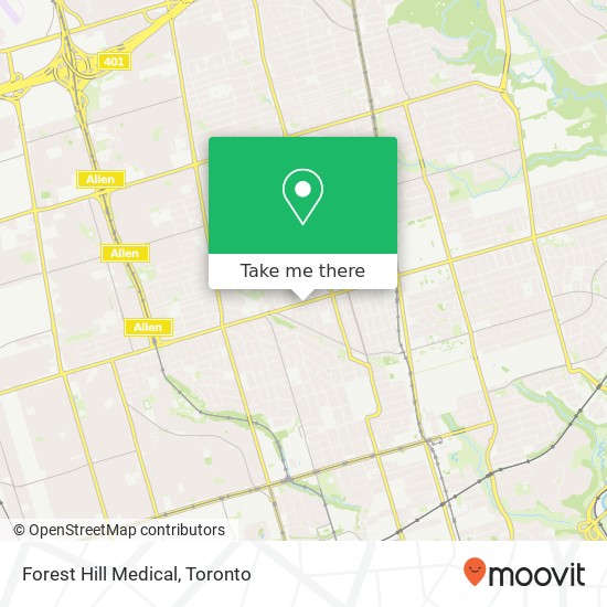 Forest Hill Medical map