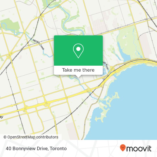 40 Bonnyview Drive map