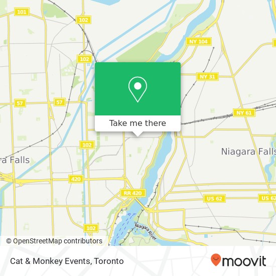 Cat & Monkey Events map