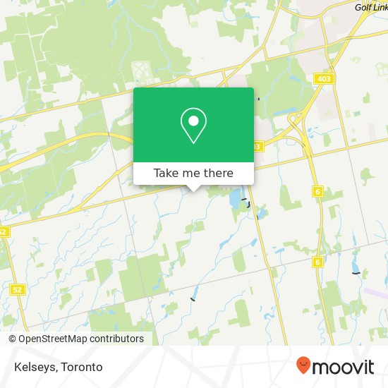 Kelseys, Hamilton, ON L9G map