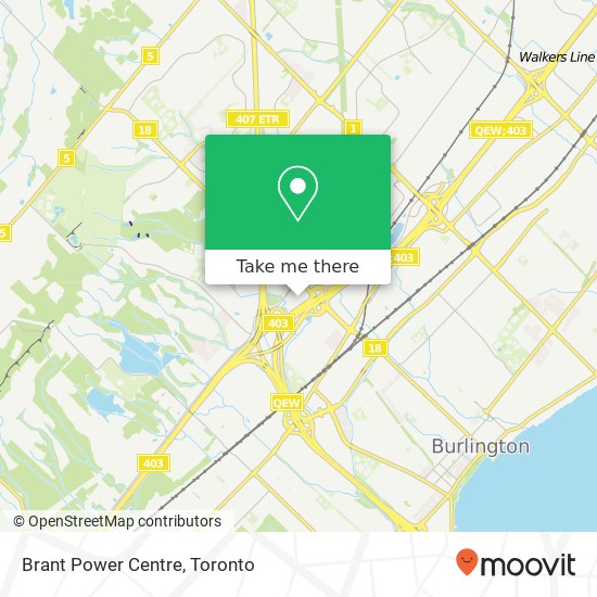 Brant Power Centre map