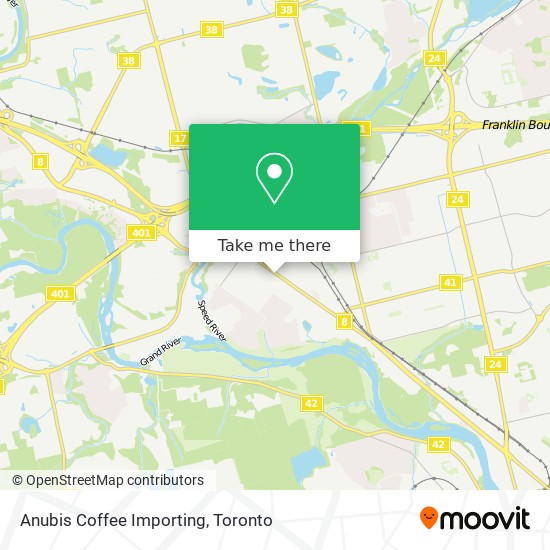 Anubis Coffee Importing map