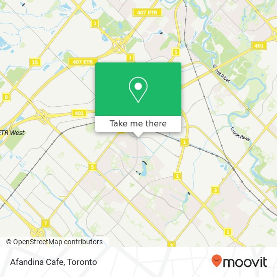 Afandina Cafe, 6900 Millcreek Dr Mississauga, ON L5N 6C1 map