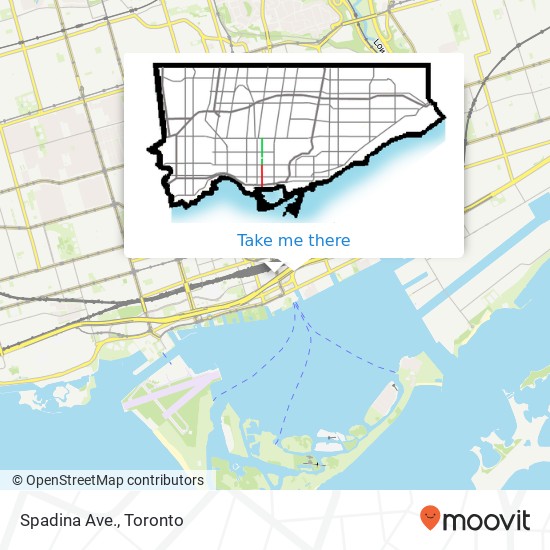Spadina Ave., Lake Shore Blvd W Toronto, ON M5J map